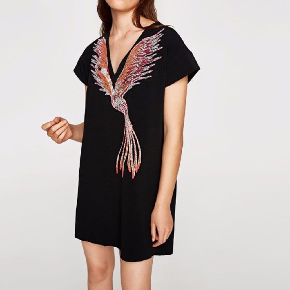 Black Embellished Dress - Picture 2 of 8